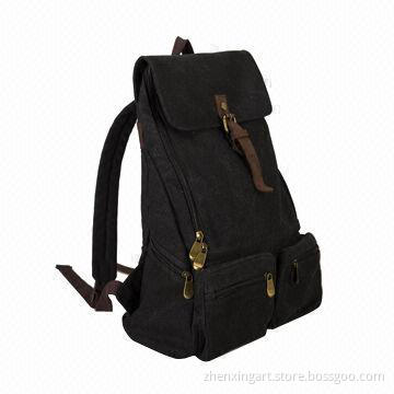 Canvas Backpack, Measures 30 x 36 x 12cm